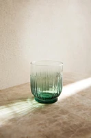 GLASS TUMBLER WITH STRIPES DESIGN