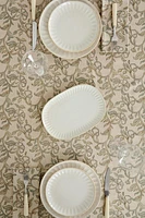 PLANT PRINT LINEN TABLECLOTH