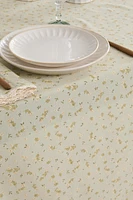 FLORAL PRINT COTTON TABLECLOTH