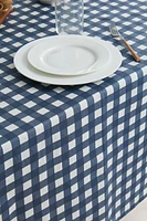 RESIN-COATED GINGHAM TABLECLOTH