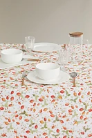 STRAWBERRY RESIN-COATED TABLECLOTH