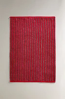 METALLIC THREAD COTTON CHRISTMAS KITCHEN TOWEL