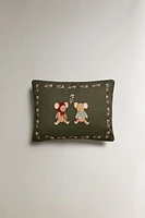 CHILDREN'S CHRISTMAS MOUSE THROW PILLOW COVER