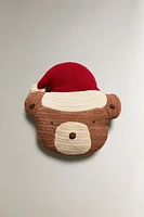 CHILDREN’S CHRISTMAS BEAR THROW PILLOW