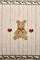 CHILDREN’S CHRISTMAS BEAR THROW PILLOW COVER