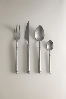 4-PIECE HEAVY STEEL FLATWARE SET