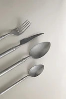 4-PIECE HEAVY STEEL FLATWARE SET