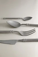 4-PIECE HEAVY STEEL FLATWARE SET