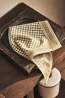 CHECK COTTON LINEN PET BANDANNA