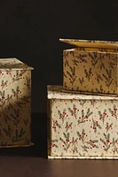 CHRISTMAS HOLLY STORAGE BOX