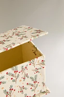 CHRISTMAS HOLLY STORAGE BOX