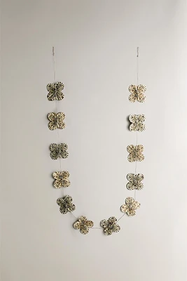 FLORAL PAPER CHRISTMAS GARLAND