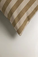 STRIPED COTTON THROW PILLOW