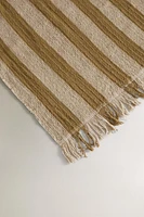 STRIPED COTTON BLANKET