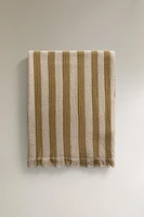 STRIPED COTTON BLANKET