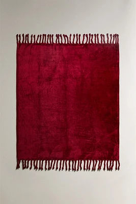 FLEECE BLANKET WITH FRINGING