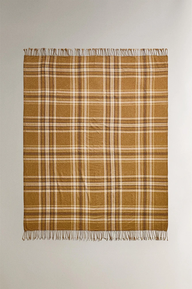 PLAID CHENILLE BLANKET