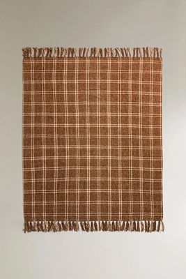 PLAID CHENILLE BLANKET