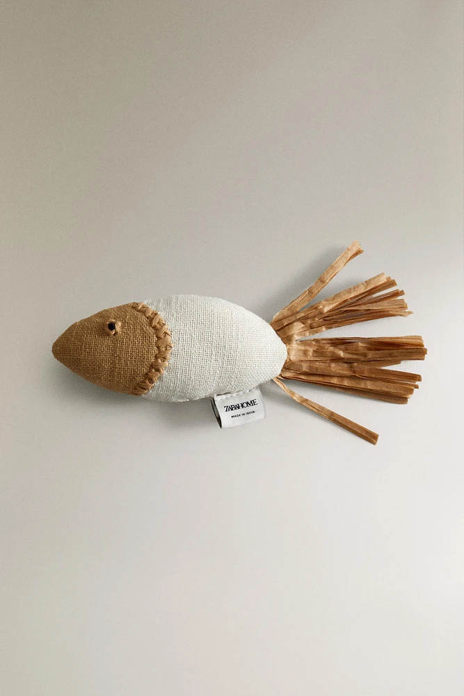 COTTON FISH TOY FOR PETS