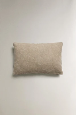 PLAIN LINEN THROW PILLOW COVER