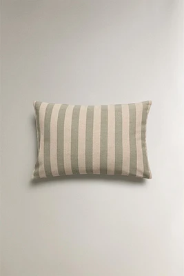 STRIPED THROW PILLOW COVER