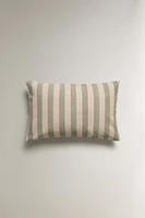 STRIPED THROW PILLOW COVER