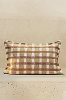 CHECK THROW PILLOW COVER