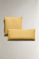 COTTON THROW PILLOW COVER