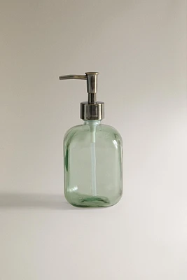 GREEN BATHROOM SOAP DISPENSER