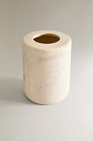 MARBLE-EFFECT BATHROOM TRASH CAN