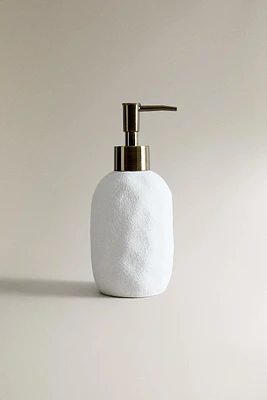 TEXTURED CERAMIC BATHROOM DISPENSER