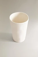 CERAMIC TOOTHBRUSH BORDER-DESIGN CUP