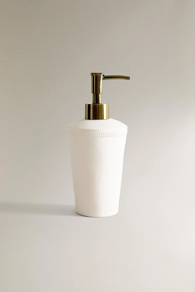 CERAMIC BATHROOM DISPENSER WITH BORDER