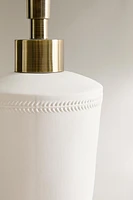 CERAMIC BATHROOM DISPENSER WITH BORDER