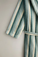 GEOMETRIC JACQUARD BATHROBE