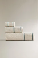 BATH TOWEL WITH CONTRAST BORDER