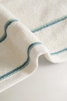 BATH TOWEL WITH CONTRAST BORDER