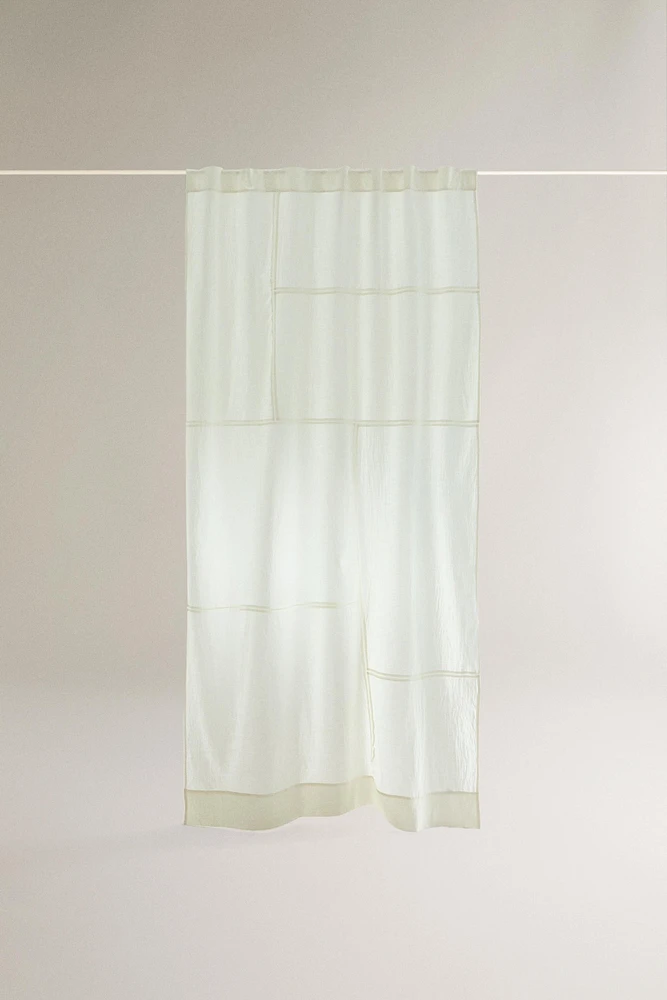 CHILDREN'S EMBROIDERED COTTON CURTAIN