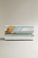 CHILDREN’S WINNIE THE POOH STRIPED FLEECE BLANKET