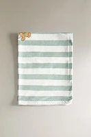 CHILDREN’S WINNIE THE POOH STRIPED FLEECE BLANKET