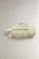 CHILDREN’S SUBMARINE THROW PILLOW