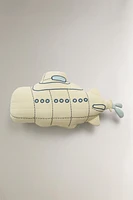 CHILDREN’S SUBMARINE THROW PILLOW