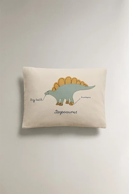 CHILDREN’S DINOSAUR THROW PILLOW COVER