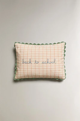 BACK TO SCHOOL CHILDREN’S THROW PILLOW COVER