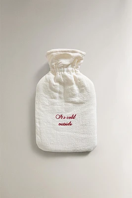 CHRISTMAS SLOGAN HOT WATER BOTTLE