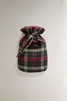 CHRISTMAS TARTAN HOT WATER BOTTLE