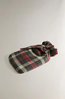 CHRISTMAS TARTAN HOT WATER BOTTLE