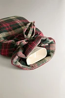 CHRISTMAS TARTAN HOT WATER BOTTLE