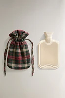 CHRISTMAS TARTAN HOT WATER BOTTLE