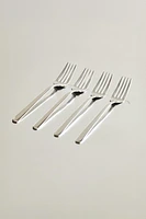 SET OF SHINY STEEL FORKS